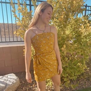 Open Back Tie Waist Dress